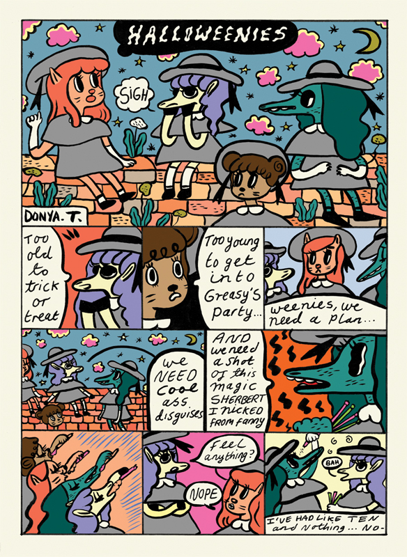 Comic for The Comic Book Slumber Party Halloween zine